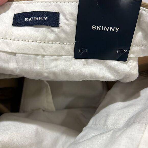 J. Crew Factory AN792 Skinny-fit chino pant NWT/Repaired Khaki NWT size 34/32 - Picture 11 of 13